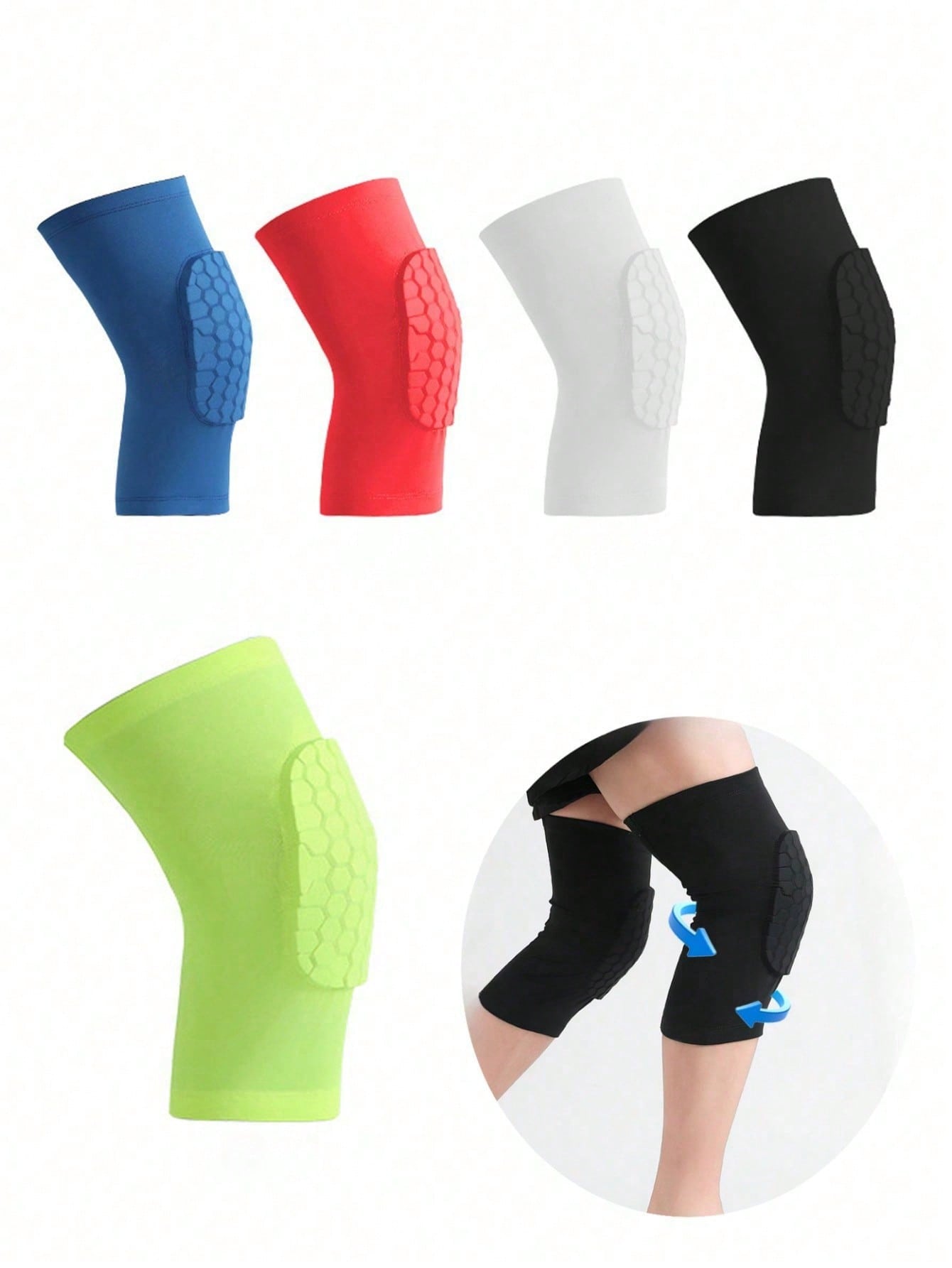 Volleyball Knee Pad - Ginocchiere sportive a nido d'ape, elastiche