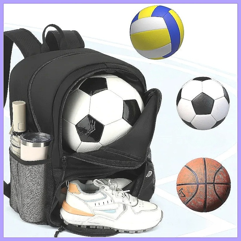 Sports Equipment Air China - Zaino Sportivo Impermeabile per Calcio e