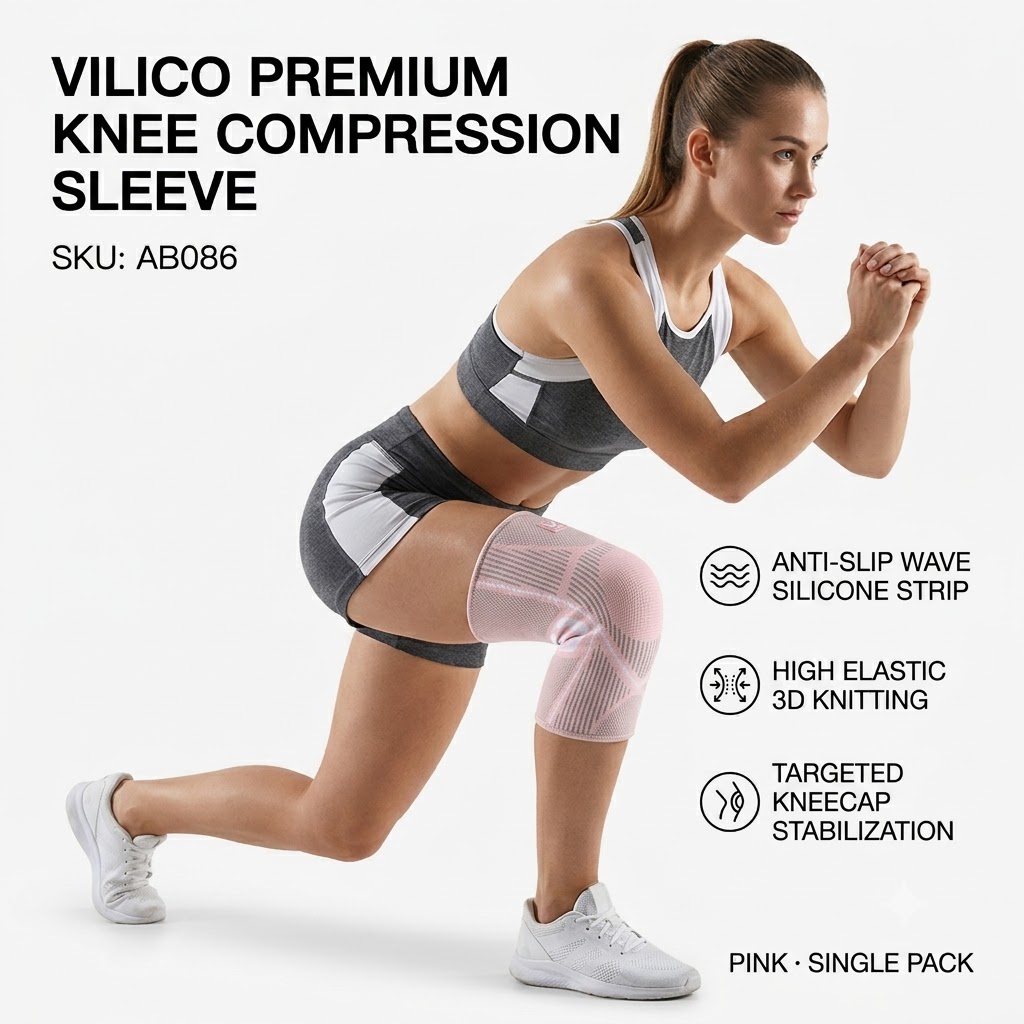 Volleyball Knee Pad - 1 Pezzo Ginocchiera a Compressione, Supporto