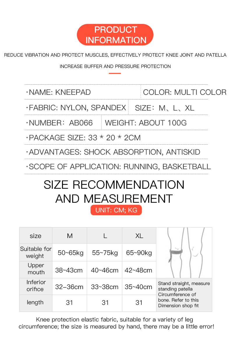   Supporto Elastico in Silicon - Volleyball Knee Pad recensione e prezzo