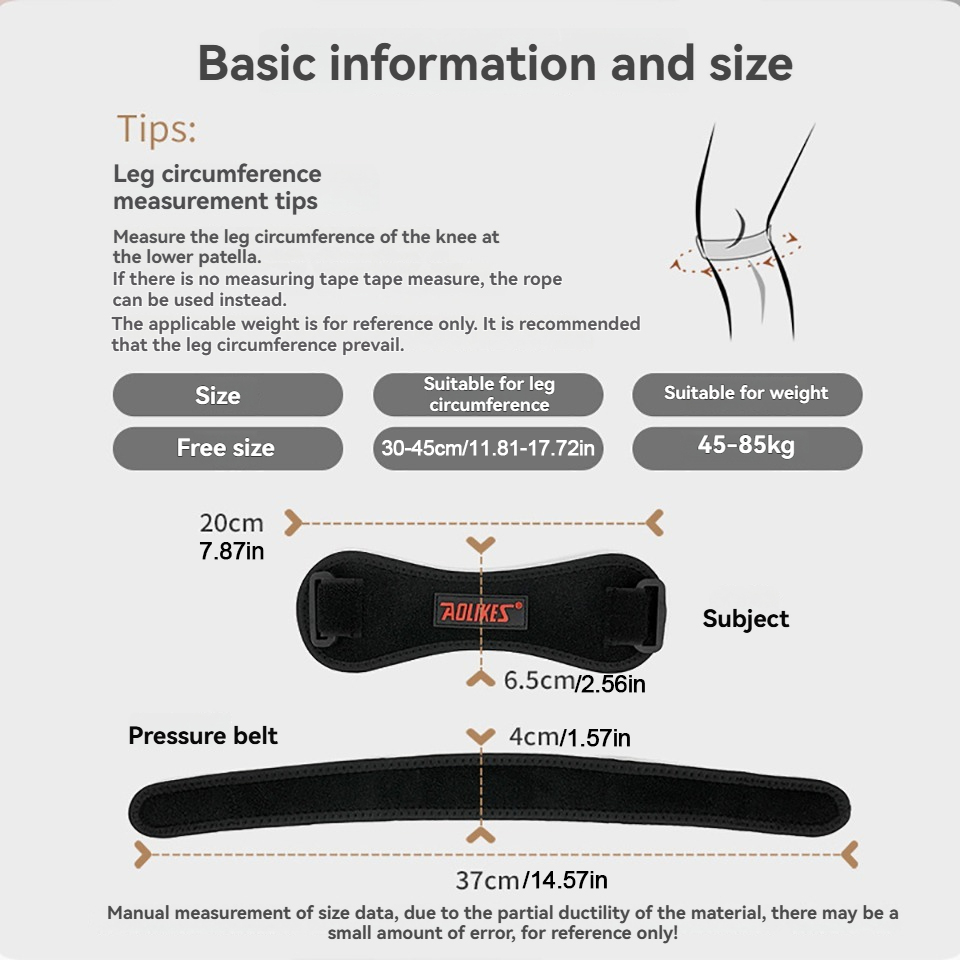 AOLIKES 1PCS Sport Patella Bra - Volleyball Knee Pad recensione e prezzo